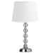Dainolite Canada - One Light Table Lamp - Crystal - Polished Chrome- Union Lighting Luminaires Decor
