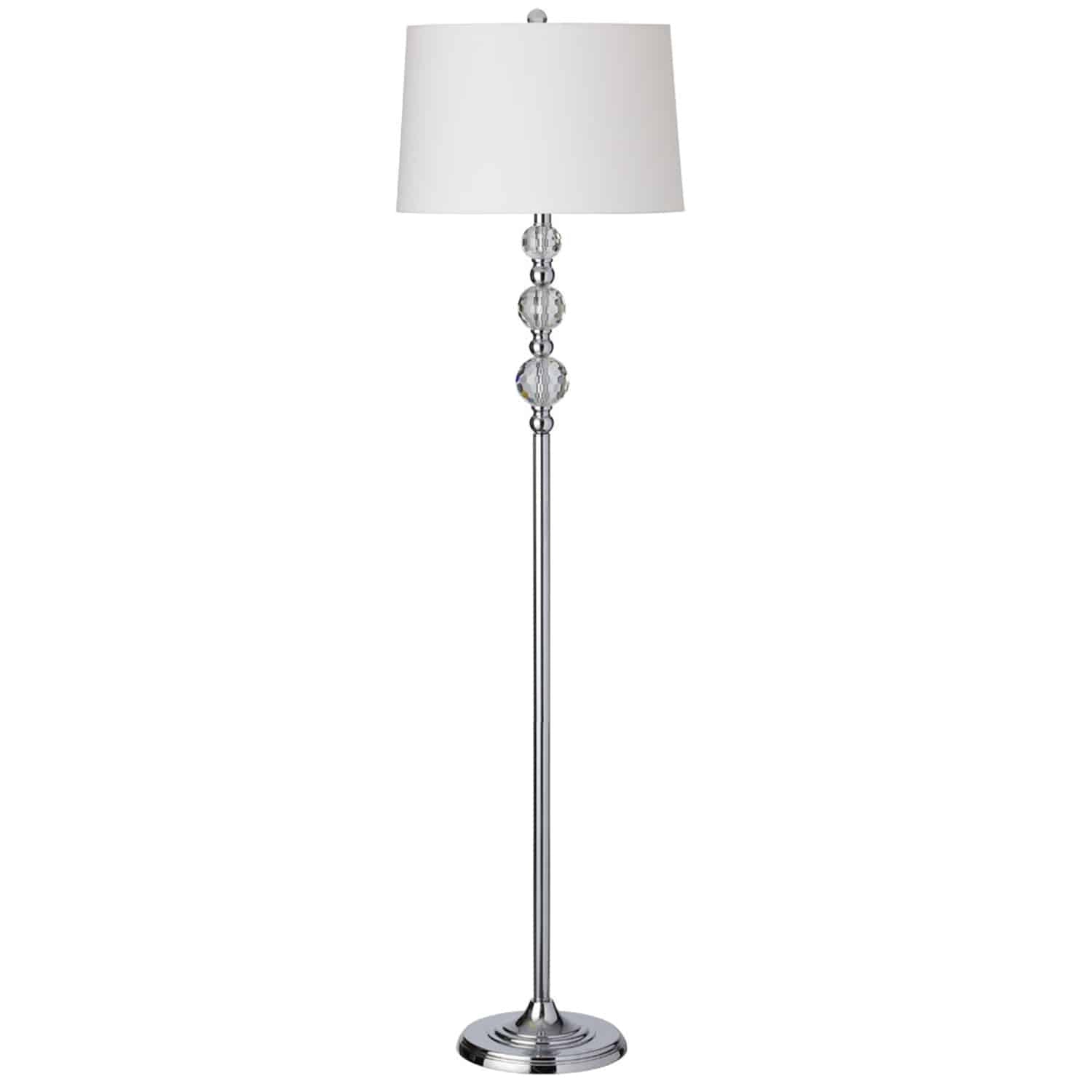 Dainolite Canada - One Light Floor Lamp - Crystal - Polished Chrome- Union Lighting Luminaires Decor