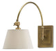 Currey and Company - One Light Wall Sconce - Ashby Collection - Antique Brass- Union Lighting Luminaires Decor