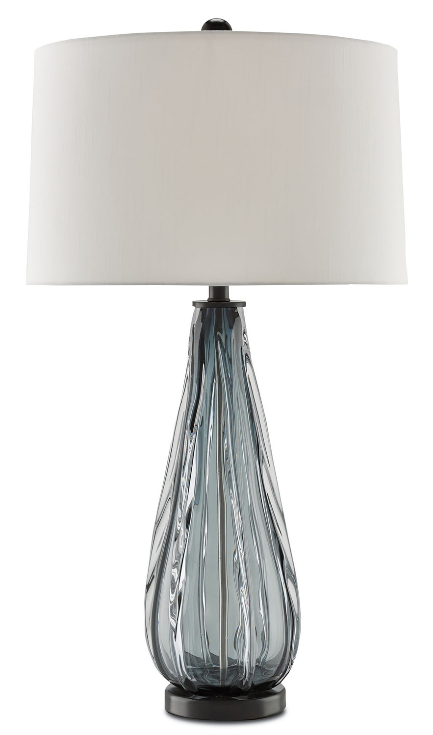 Currey and Company - One Light Table Lamp - Nightcap - Blue-Gray/Clear- Union Lighting Luminaires Decor