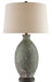 Currey and Company - One Light Table Lamp - Remi - Green/Dark Red/Bronze Gold- Union Lighting Luminaires Decor