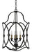 Currey and Company - Four Light Lantern - Charisma Collection - French Black- Union Lighting Luminaires Decor