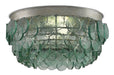 Currey and Company - Two Light Flush Mount - Braithwell - Clear/Silver Leaf- Union Lighting Luminaires Decor