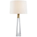 Visual Comfort Signature Canada - Two Light Table Lamp - Olsen - Crystal and Hand-Rubbed Antique Brass- Union Lighting Luminaires Decor