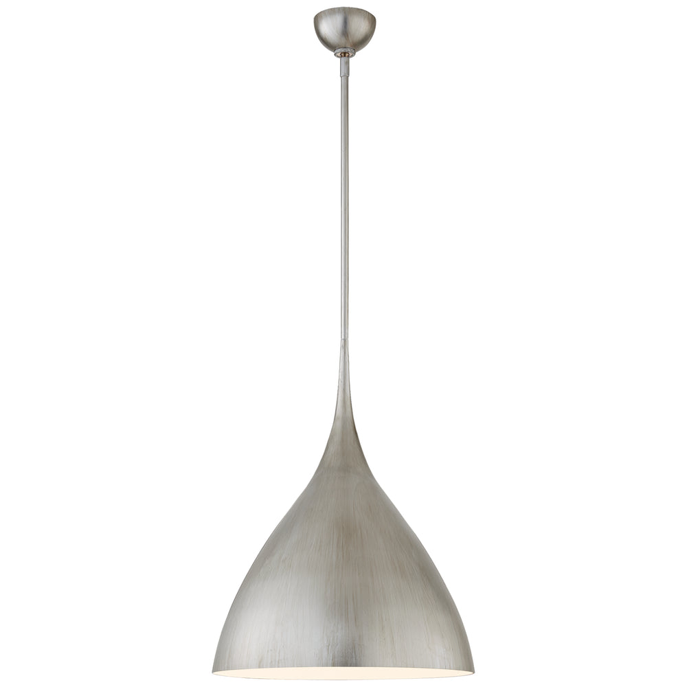 Visual Comfort Signature Canada - One Light Pendant - Agnes - Burnished Silver Leaf- Union Lighting Luminaires Decor