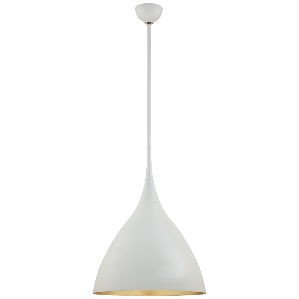 Visual Comfort Signature Canada - One Light Pendant - Agnes - Plaster White- Union Lighting Luminaires Decor