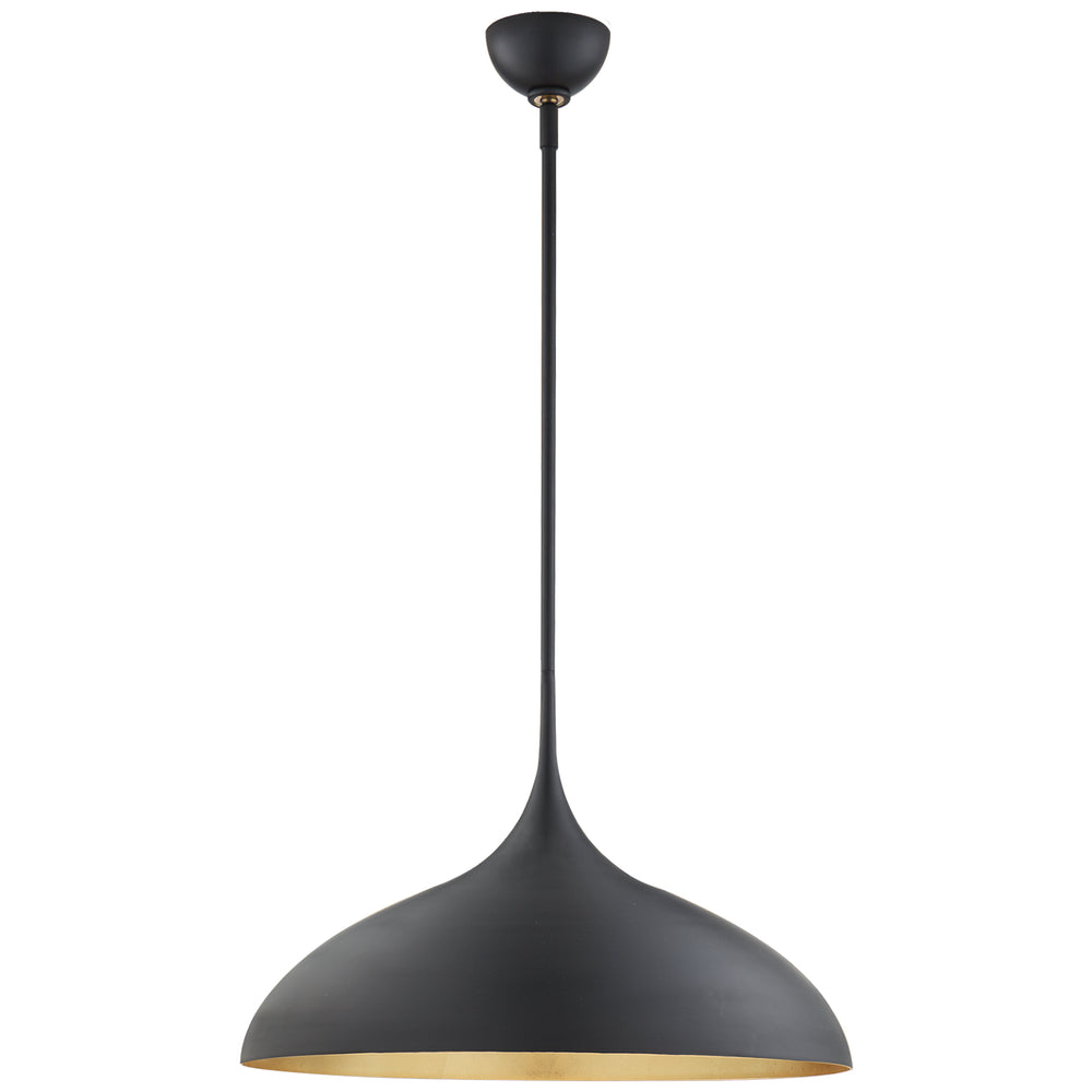 Visual Comfort Signature Canada - One Light Pendant - Agnes - Matte Black- Union Lighting Luminaires Decor