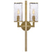 Visual Comfort Signature Canada - Two Light Wall Sconce - Liaison - Antique-Burnished Brass- Union Lighting Luminaires Decor