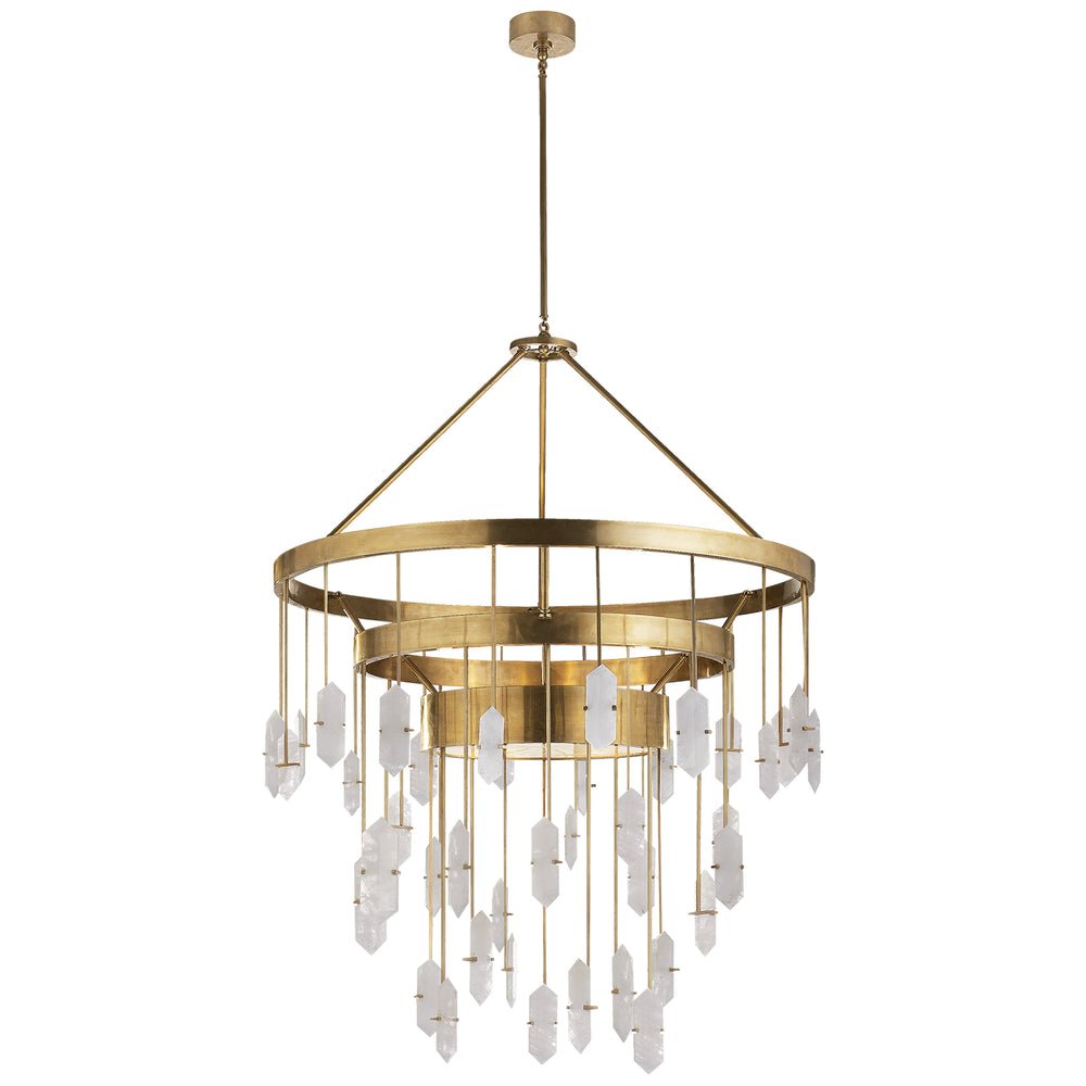 Visual Comfort Signature Canada - Six Light Chandelier - Halcyon - Antique-Burnished Brass- Union Lighting Luminaires Decor