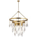 Visual Comfort Signature Canada - Six Light Chandelier - Halcyon - Antique-Burnished Brass- Union Lighting Luminaires Decor