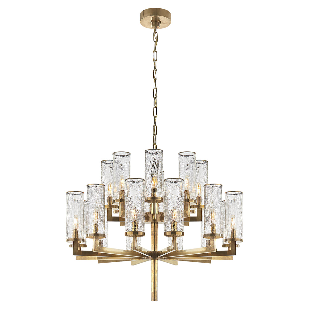 Visual Comfort Signature Canada - 20 Light Chandelier - Liaison - Antique-Burnished Brass- Union Lighting Luminaires Decor