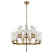 Visual Comfort Signature Canada - 20 Light Chandelier - Liaison - Antique-Burnished Brass- Union Lighting Luminaires Decor