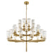 Visual Comfort Signature Canada - 32 Light Chandelier - Liaison - Antique-Burnished Brass- Union Lighting Luminaires Decor