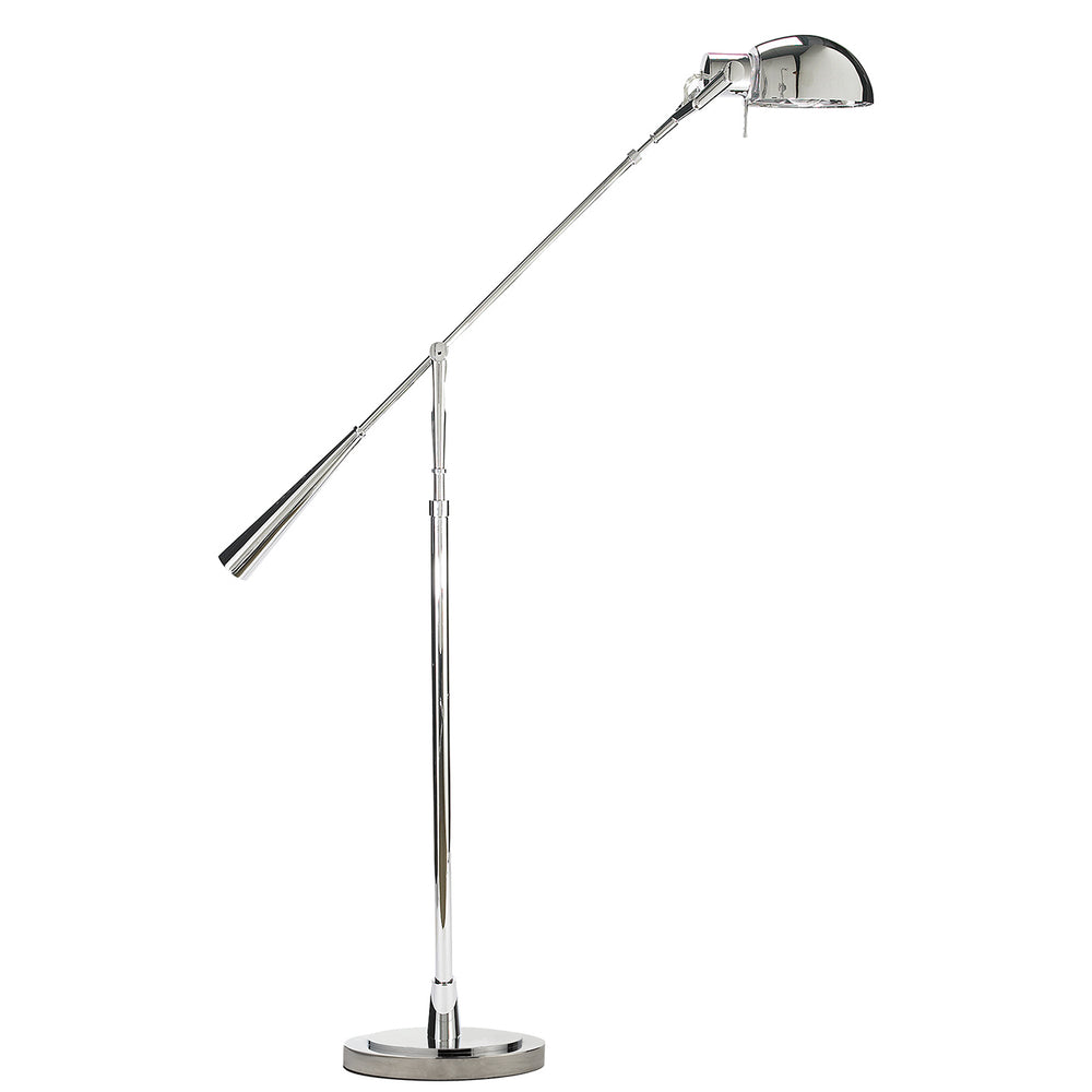 Ralph Lauren Canada - One Light Floor Lamp - Equilibrium - Polished Nickel- Union Lighting Luminaires Decor