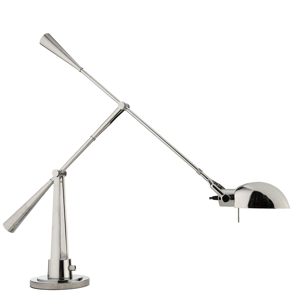 Ralph Lauren Canada - One Light Table Lamp - Equilibrium - Polished Nickel- Union Lighting Luminaires Decor