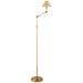 Ralph Lauren Canada - One Light Floor Lamp - Anette - Natural Brass- Union Lighting Luminaires Decor