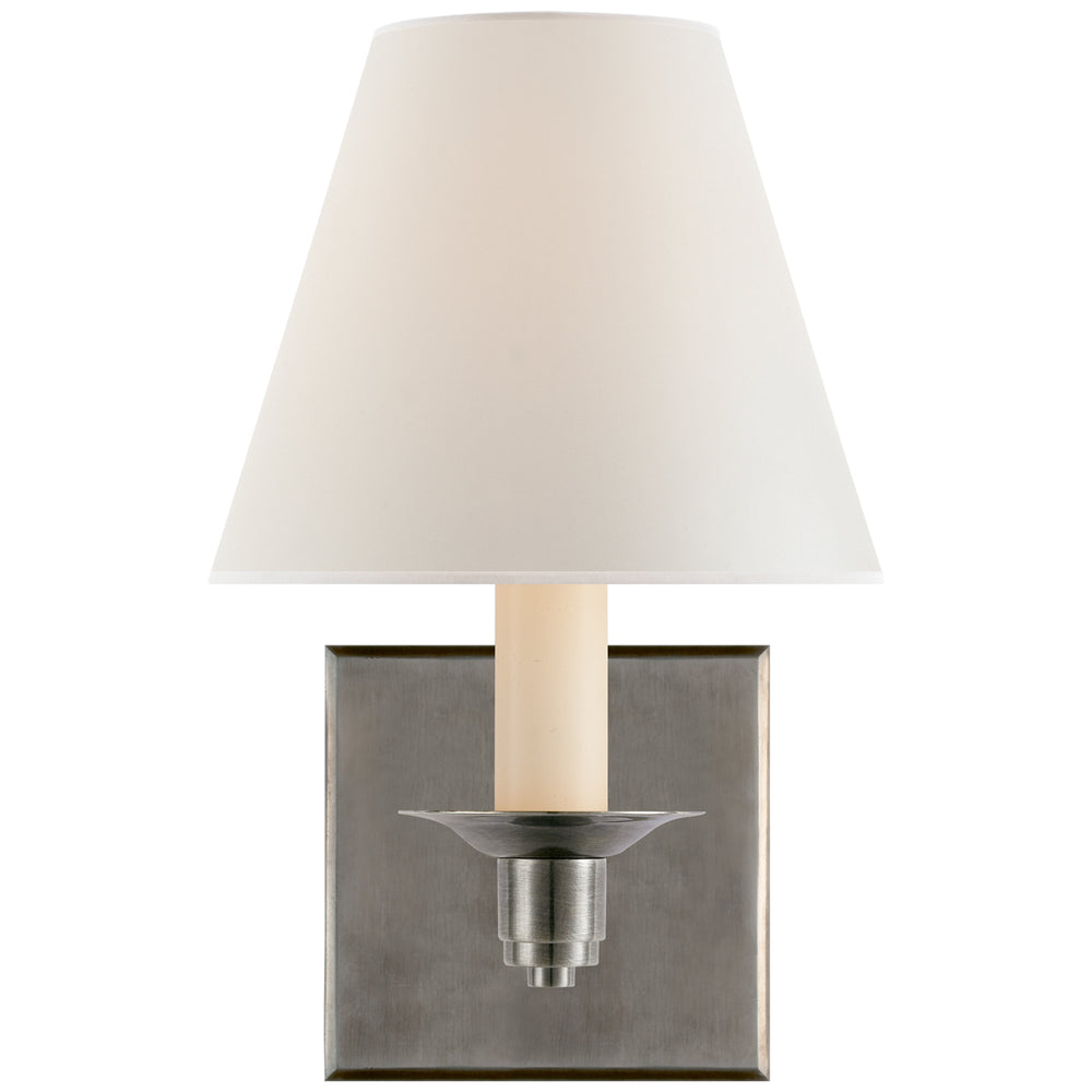 Ralph Lauren Canada - One Light Swing Arm Wall Lamp - Evans - Antique Nickel- Union Lighting Luminaires Decor