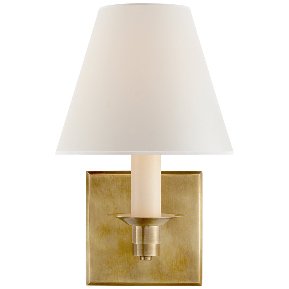 Ralph Lauren Canada - One Light Swing Arm Wall Lamp - Evans - Natural Brass- Union Lighting Luminaires Decor