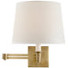 Ralph Lauren Canada - One Light Swing Arm Wall Lamp - Evans - Natural Brass- Union Lighting Luminaires Decor