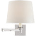 Ralph Lauren Canada - One Light Swing Arm Wall Lamp - Evans - Polished Nickel- Union Lighting Luminaires Decor