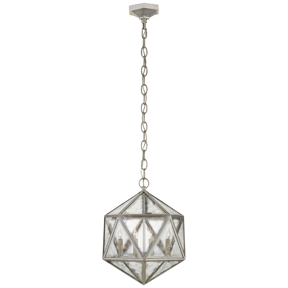 Visual Comfort Signature Canada - Four Light Lantern - Zeno - Burnished Silver Leaf- Union Lighting Luminaires Decor