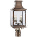 Visual Comfort Signature Canada - Four Light Post Lantern - Bedford - Natural Copper- Union Lighting Luminaires Decor