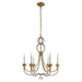 Visual Comfort Signature Canada - Six Light Chandelier - Milan - Venetian Gold- Union Lighting Luminaires Decor