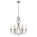 Visual Comfort Signature Canada - Six Light Chandelier - Milan - Venetian Silver- Union Lighting Luminaires Decor