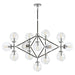 Visual Comfort Signature Canada - 14 Light Chandelier - Bistro - Polished Nickel and Black- Union Lighting Luminaires Decor