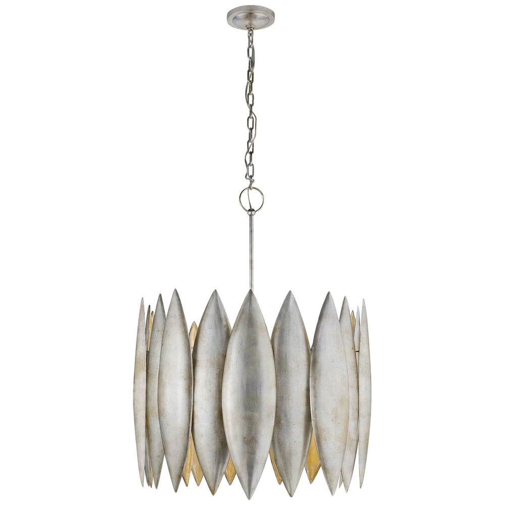 Visual Comfort Signature Canada - Four Light Chandelier - Hatton - Burnished Silver Leaf- Union Lighting Luminaires Decor