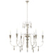 Visual Comfort Signature Canada - Six Light Chandelier - Michele - Belgian White- Union Lighting Luminaires Decor