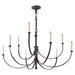 Visual Comfort Signature Canada - Nine Light Chandelier - Reims - Aged Iron- Union Lighting Luminaires Decor