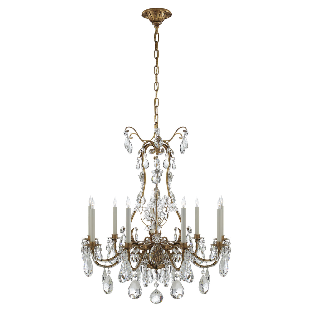 Visual Comfort Signature Canada - Nine Light Chandelier - Yves - Gilded Iron- Union Lighting Luminaires Decor