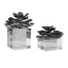 Uttermost - Sculpture, Set/2 - Indian Lotus - Silver- Union Lighting Luminaires Decor