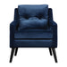 Uttermost - Arm Chair - O'Brien - Blue Polyester Velvet/Antique Black- Union Lighting Luminaires Decor