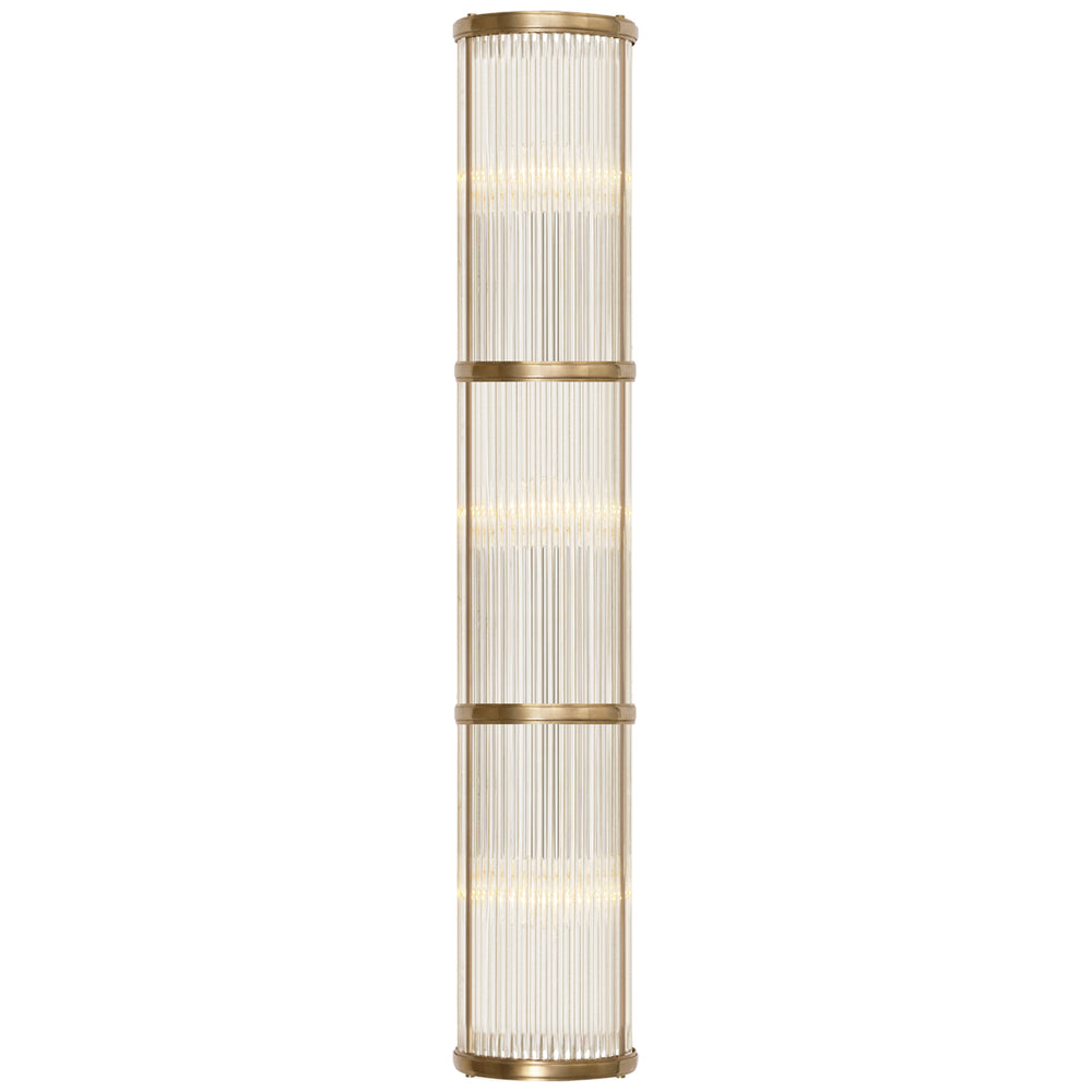 Ralph Lauren Canada - Three Light Linear Wall Sconce - Allen - Natural Brass- Union Lighting Luminaires Decor