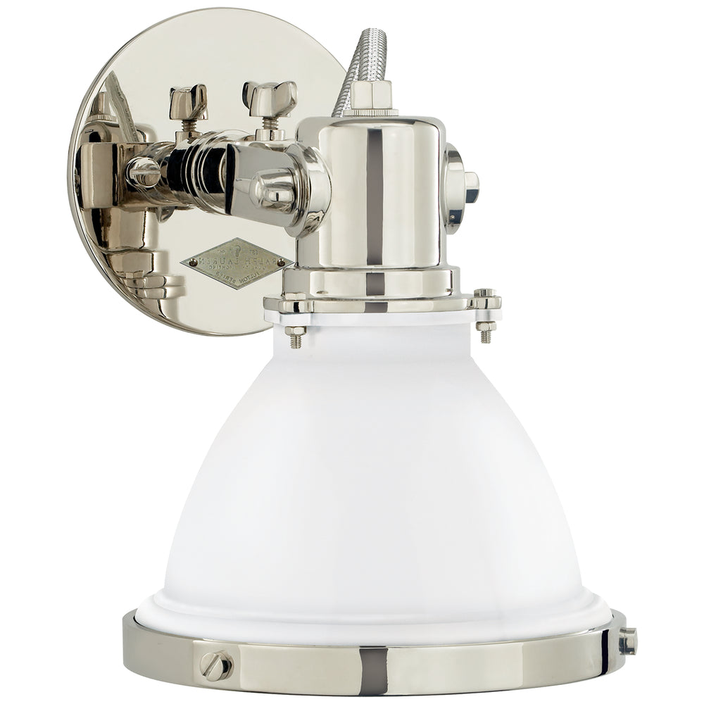 Ralph Lauren Canada - One Light Wall Sconce - Fulton - Polished Nickel- Union Lighting Luminaires Decor