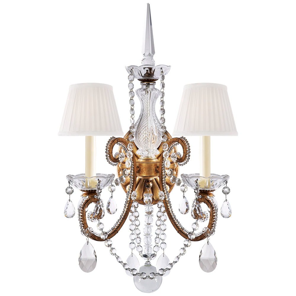 Ralph Lauren Canada - Two Light Wall Sconce - Adrianna - Gilded Iron- Union Lighting Luminaires Decor