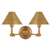 Ralph Lauren Canada - Two Light Wall Sconce - Anette - Natural Brass- Union Lighting Luminaires Decor
