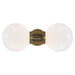 Ralph Lauren Canada - Two Light Wall Sconce - McCarren - Natural Brass- Union Lighting Luminaires Decor