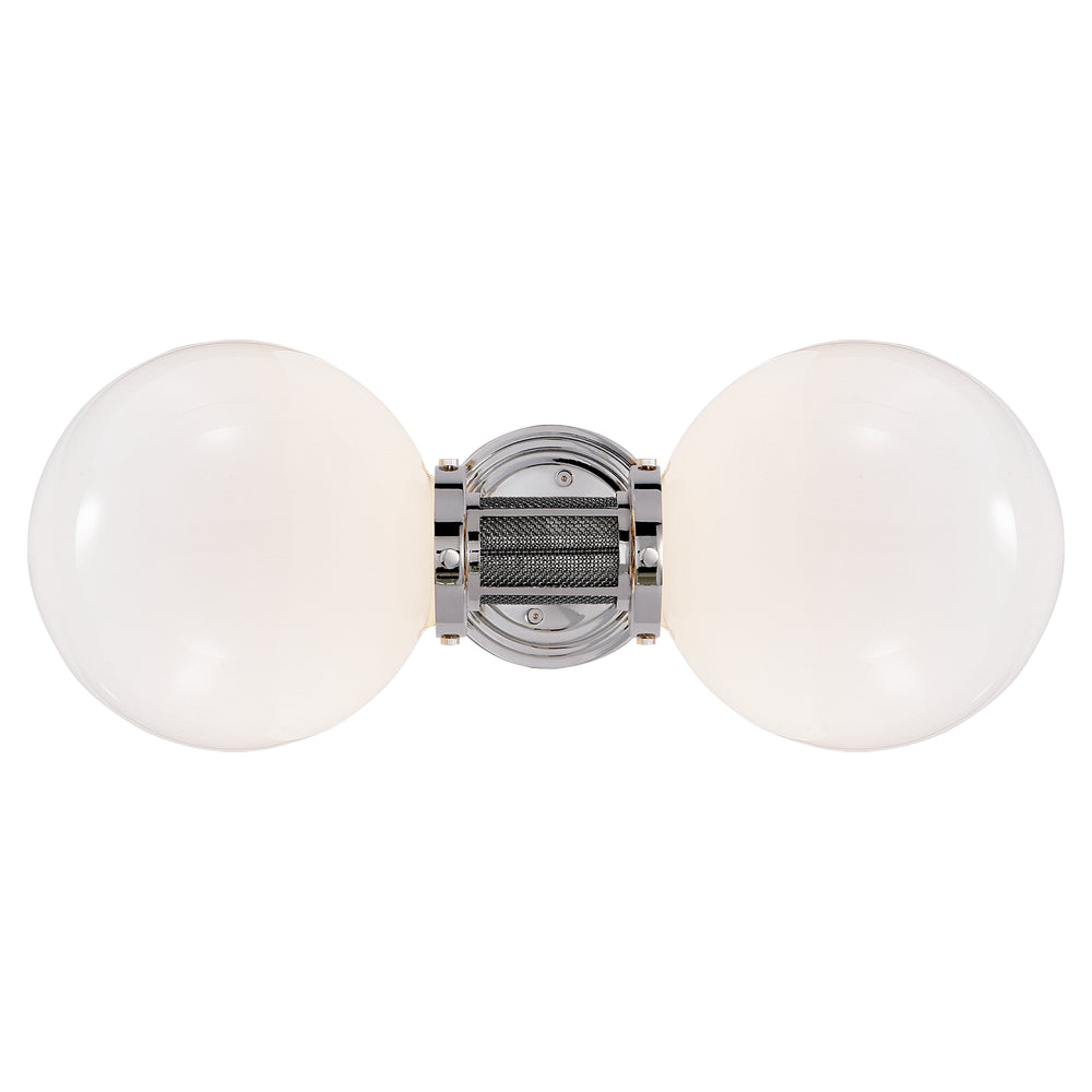 Ralph Lauren Canada - Two Light Wall Sconce - McCarren - Polished Nickel- Union Lighting Luminaires Decor