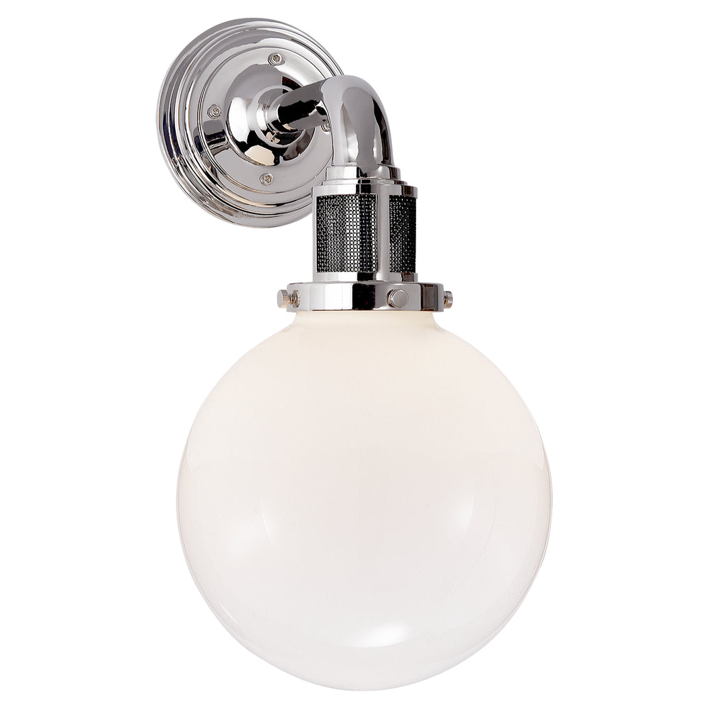 Ralph Lauren Canada - One Light Wall Sconce - McCarren - Polished Nickel- Union Lighting Luminaires Decor