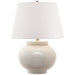 Ralph Lauren Canada - One Light Table Lamp - CARTER - White Stoneware- Union Lighting Luminaires Decor