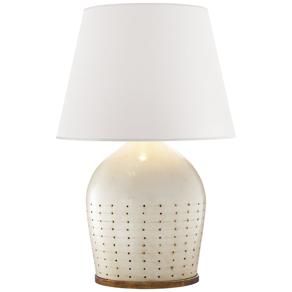 Ralph Lauren Canada - One Light Table Lamp - Halifax - Coconut Porcelain- Union Lighting Luminaires Decor