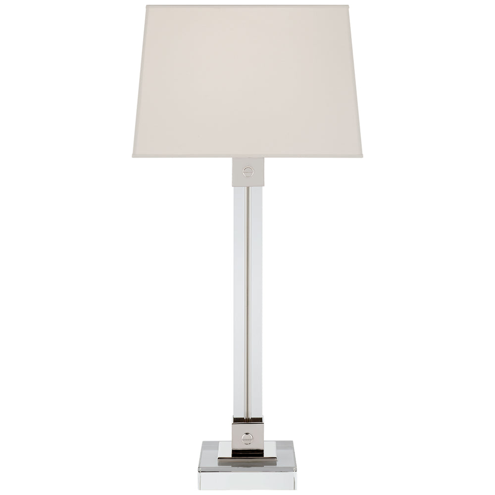 Ralph Lauren Canada - One Light Table Lamp - varick - Crystal with Polished Nickel- Union Lighting Luminaires Decor