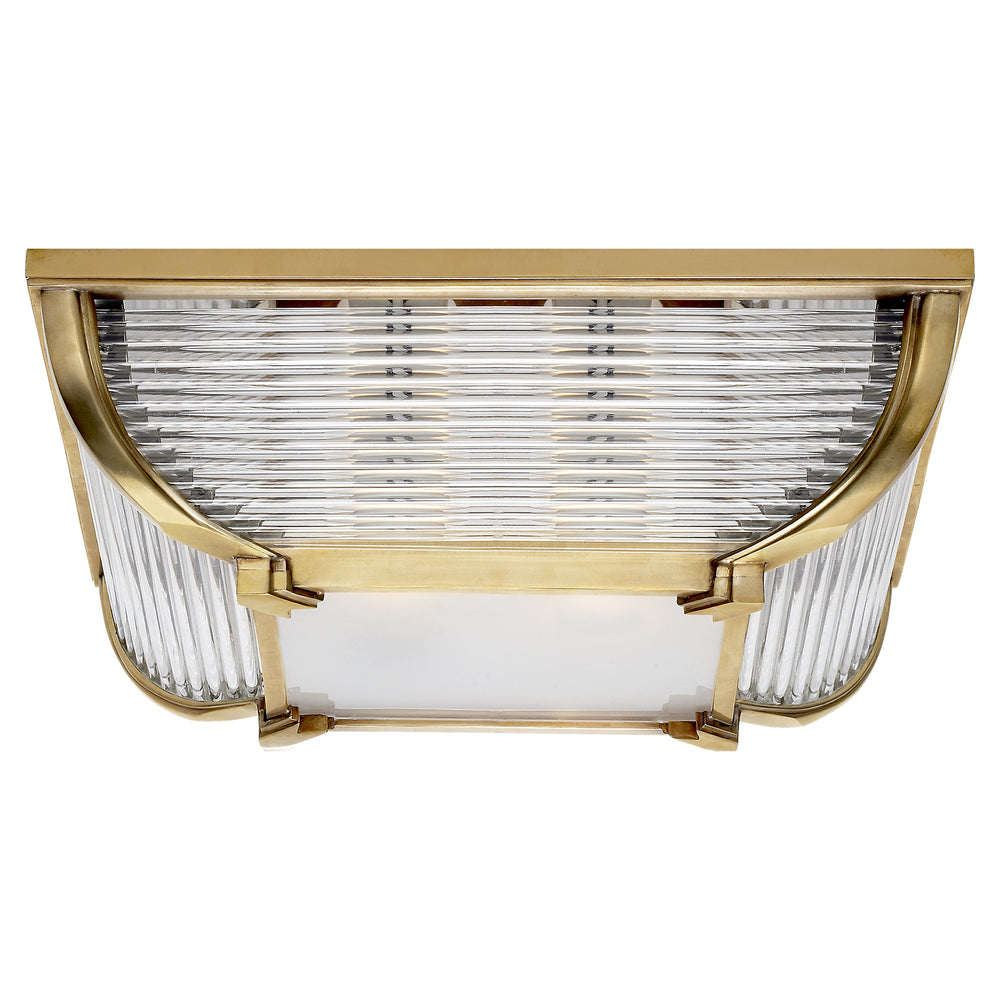 Ralph Lauren Canada - Two Light Flush Mount - Perry2 - Natural Brass- Union Lighting Luminaires Decor