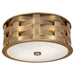 Ralph Lauren Canada - Two Light Flush Mount - Ella - Natural Brass- Union Lighting Luminaires Decor