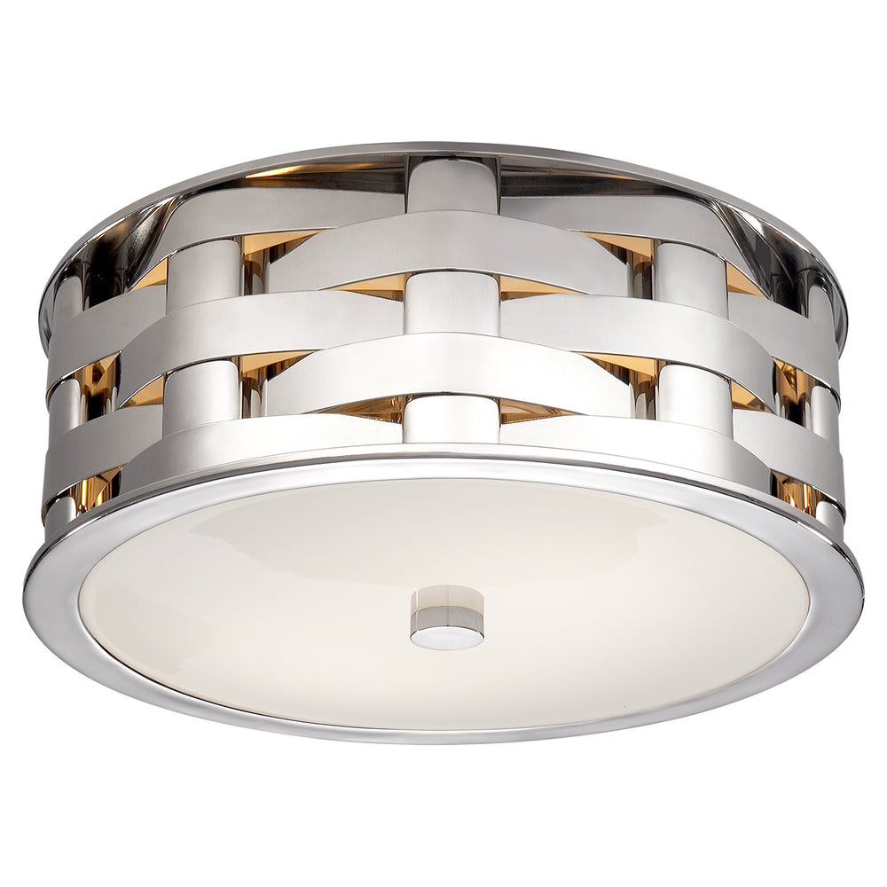 Ralph Lauren Canada - Two Light Flush Mount - Ella - Polished Nickel- Union Lighting Luminaires Decor