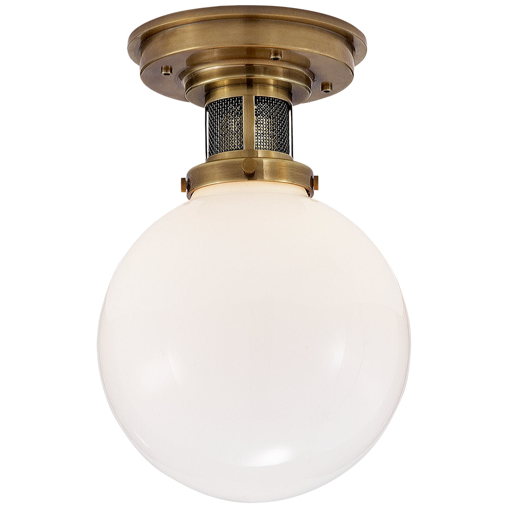 Ralph Lauren Canada - One Light Flush Mount - McCarren - Natural Brass- Union Lighting Luminaires Decor