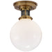 Ralph Lauren Canada - One Light Flush Mount - McCarren - Natural Brass- Union Lighting Luminaires Decor